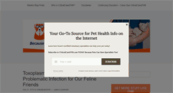 Desktop Screenshot of criticalcaredvm.com