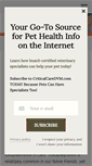 Mobile Screenshot of criticalcaredvm.com