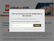 Tablet Screenshot of criticalcaredvm.com